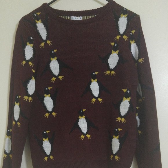 🐧 Pole-to-Pole Panache Penguin Sweater 🐧 - Picture 1 of 2